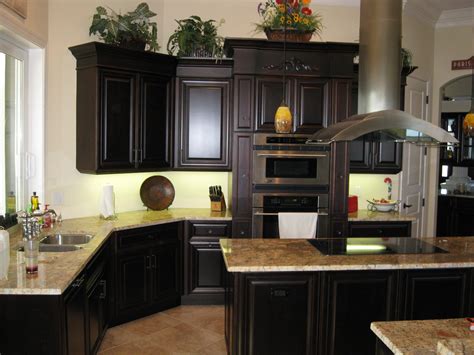 images dark wood kitchen cabinets with black stainless steel appliances|black kitchen appliances colors.